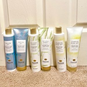 6 Pantene Nutrient Blends Baobab Bamboo Castor Variety Shampoo & Conditioner set